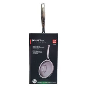ZWILLING Energy Plus 10" 18/10 Stainless Steel Nonstick Frying Pan with Lid